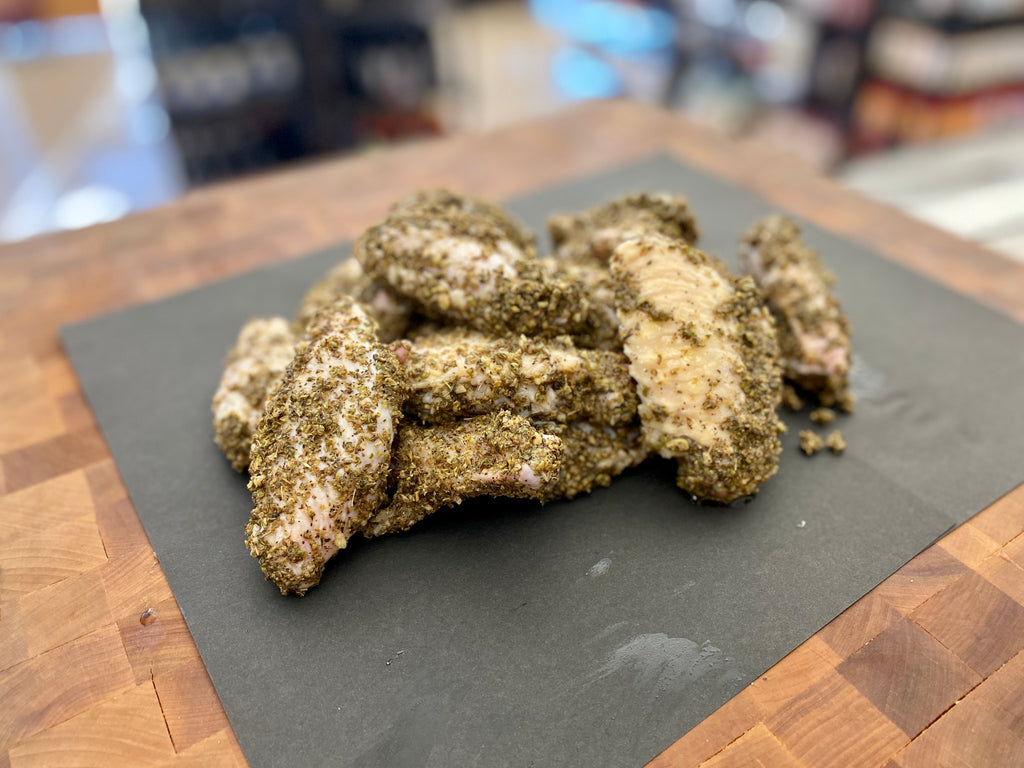 Herb Crusted Split Party Wings - Alpine Butcher